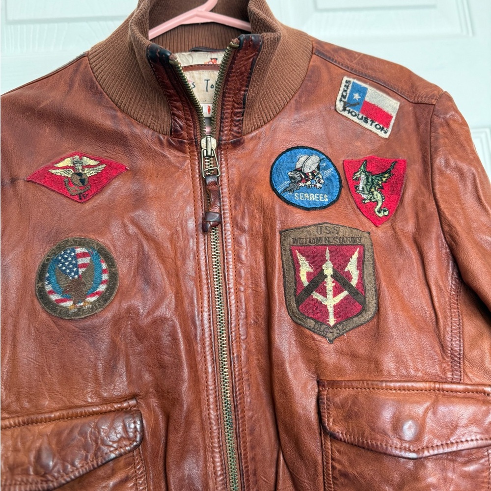 OFFICIAL MISS TOP GUN LEATHER JACKET - Picture 4 of 10